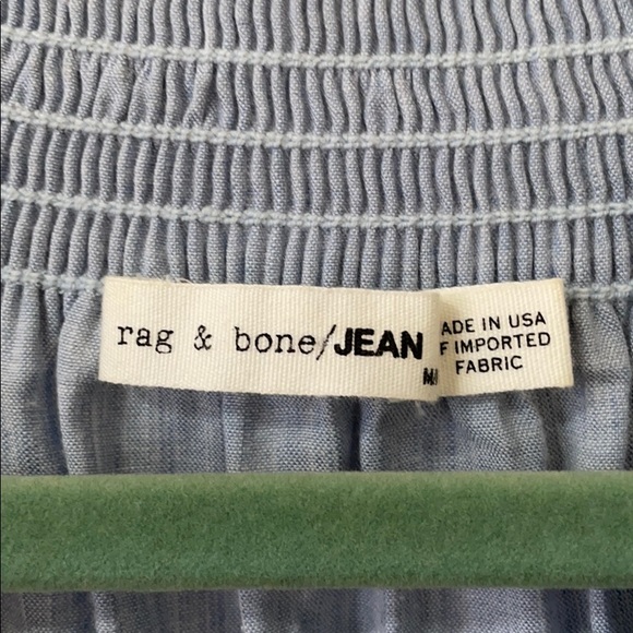 Rag & Bone/Jean Drew Off the Shoulder Chambray Top - Picture 4 of 6